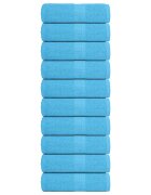 vidaXL Кърпи за гости FROGN 10 бр. Тюркоазени 30x50 см 360 г/м²