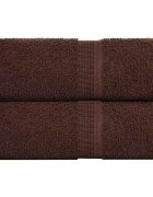 vidaXL Кърпи за гости FROGN 2 бр. Кафяви 30x50 см 360 г/м²