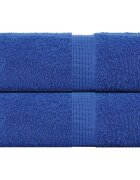vidaXL Кърпи за гости FROGN 2 бр. сини 30x50 см 360 г/м²
