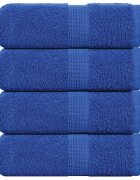 vidaXL Кърпи за гости FROGN 4 бр. сини 30x50 см 360 г/м²