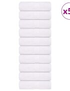 vidaXL Кърпи за гости FROGN 50 бр. Бели 30x50 см 360 г/м²