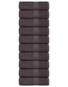 vidaXL Кърпи за пране FROGN 10 бр. Антрацит 30x30 см 360 г/м²