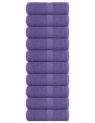 vidaXL Кърпи за пране FROGN 10 бр. лилави 30x30 см 360 г/м²