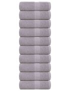 vidaXL Кърпи за пране FROGN 10 бр. сиви 30x30 см 360 г/м²