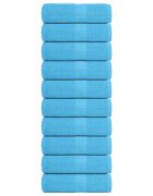 vidaXL Кърпи за пране FROGN 10 бр. Тюркоазени 30x30 см 360 г/м²