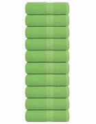 vidaXL Кърпи за пране FROGN 10 бр. ябълково зелени 30x30 см 360 г/м²