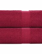 vidaXL Кърпи за пране FROGN 2 бр. бордо 30x30 см 360 г/м²
