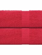vidaXL Кърпи за пране FROGN 2 бр. Червени 30x30 см 360 г/м²