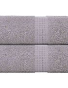 vidaXL Кърпи за пране FROGN 2 бр. сиви 30x30 см 360 г/м²