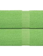 vidaXL Кърпи за пране FROGN 2 бр. ябълковозелени 30x30 см 360 г/м²