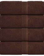 vidaXL Кърпи за пране FROGN 4 бр. Кафяви 30x30 см 360 г/м²