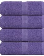 vidaXL Кърпи за пране FROGN 4 бр. лилави 30x30 см 360 г/м²