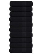 vidaXL Кърпи за ръце FROGN 10 бр. Черни 50x100 см 360 г/м²