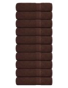 vidaXL Кърпи за ръце FROGN 10 бр. Кафяви 50x100 см 360 г/м²
