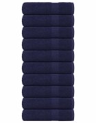 vidaXL Кърпи за ръце FROGN 10 бр. тъмносини 50x100 см 360 г/м²