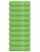 vidaXL Кърпи за ръце FROGN 10 бр. Ябълково зелени 50x100 см 360 г/м²
