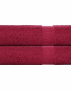 vidaXL Кърпи за ръце FROGN 2 бр. бордо 50x100 см 360 г/м²