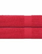 vidaXL Кърпи за ръце FROGN 2 бр. Червени 50x100 см 360 г/м²