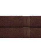 vidaXL Кърпи за ръце FROGN 2 бр. Кафяви 50x100 см 360 г/м²
