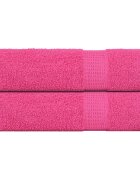 vidaXL Кърпи за ръце FROGN 2 бр. Розови 50x100 см 360 г/м²