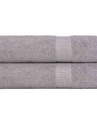 vidaXL Кърпи за ръце FROGN 2 бр. сиви 50x100 см 360 г/м²