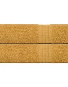 vidaXL Кърпи за ръце FROGN 2 бр. Златисти 50x100 см 360 г/м²