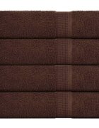 vidaXL Кърпи за ръце FROGN 4 бр. Кафяви 50x100 см 360 г/м²