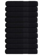 vidaXL Кърпи за сауна FROGN 10 бр. Черни 80x200 см 360 г/м²