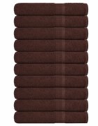vidaXL Кърпи за сауна FROGN 10 бр. Кафяви 80x200 см 360 г/м²