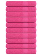 vidaXL Кърпи за сауна FROGN 10 бр. Розови 80x200 см 360 г/м²