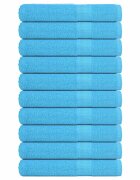 vidaXL Кърпи за сауна FROGN 10 бр. Тюркоазени 80x200 см 360 г/м²