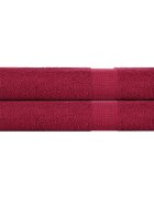 vidaXL Кърпи за сауна FROGN 2 бр. бордо 80x200 см 360 г/м²
