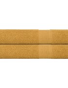 vidaXL Кърпи за сауна FROGN 2 бр. Златни 80x200 см 360 г/м²