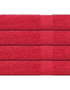 vidaXL Кърпи за сауна FROGN 4 бр. Червени 80x200 см 360 г/м²