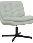 vidaXL Къртящ релаксиращ стол Светлосиво 63 x 75 x 76 см Кадифе