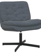 vidaXL Къртящ релаксиращ стол Тъмен сив 63 x 75 x 76 см Кадифе