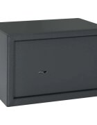 vidaXL Каса с заключване Тъмносиво 31 x 20 x 20 см Стомана