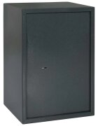 vidaXL Каса с заключване Тъмносиво 35 x 31 x 50 см Стомана