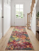 vidaXL Каса за килим LESAKA цветно 80 x 100 cm Диамантен велур