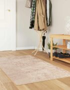 vidaXL Каса за килим MARSA Бежово 100 x 150 cm Полиестер и PVC