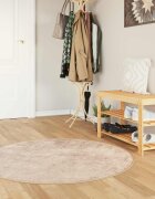 vidaXL Каса за килим MARSA Бежово 120 x 120 cm Полиестер и PVC