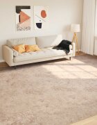 vidaXL Каса за килим MARSA Бежово 300 x 400 cm Полиестер и PVC