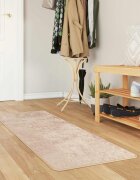 vidaXL Каса за килим MARSA Бежово 50 x 200 см Полиестер и PVC