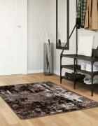 vidaXL Каса за килим MARSA Черно 80 x 100 cm Полиестер и PVC
