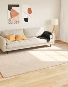 vidaXL Каса за килим MARSA Кремаво 190 x 300 см Полиестер и PVC