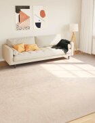 vidaXL Каса за килим MARSA Кремаво 300 x 400 cm Полиестер и PVC