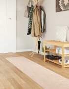 vidaXL Каса за килим MARSA Кремаво 50 х 250 см Полиестер и PVC