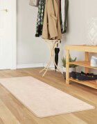 vidaXL Каса за килим MARSA Кремаво 50 x 150 cm Полиестер и PVC