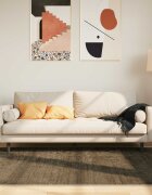 vidaXL Каса за килим MARSA Леснозелен 120 x 170 cm Полиестер и PVC