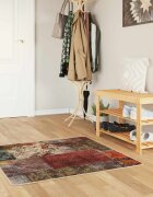 vidaXL Каса за килим MARSA Многоцветен 100 x 100 cm Полиестер и PVC